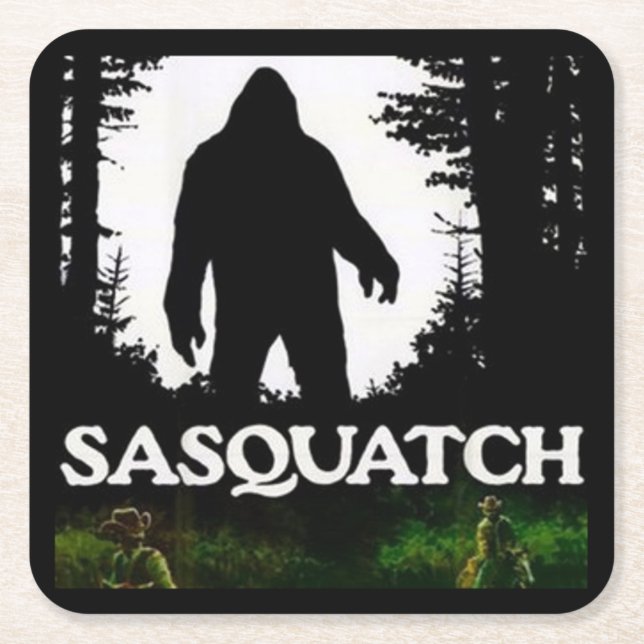Sehr Cooles Sasquatch Rechteckiger Pappuntersetzer (Vorderseite)