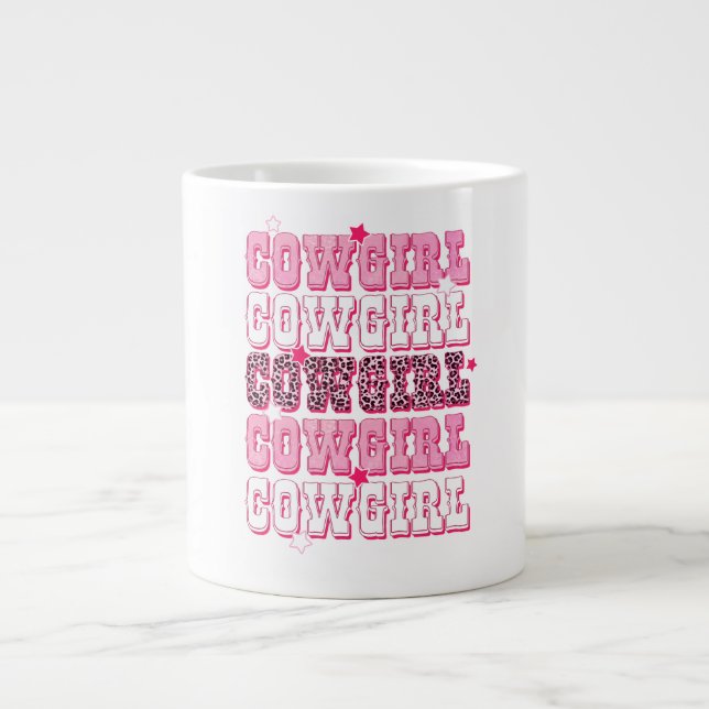 Sehr Cowgirl Jumbo-Tasse (Vorderseite)