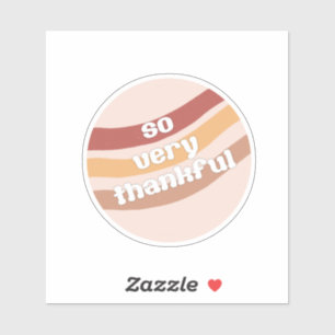 Sehr dankbarer Circle Sticker