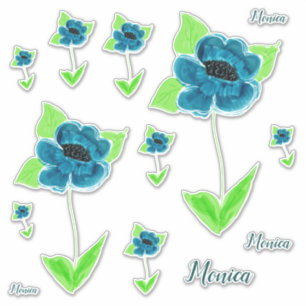 Sehr dekorative Aufkleber für Blume