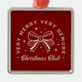 Sehr demütigend Weihnachten rot preppy ästhetische Ornament Aus Metall