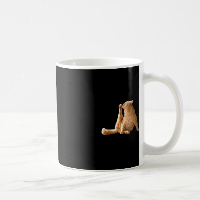 Sehr demütigende Cly Meme Funny Cat Kaffeetasse (Rechts)