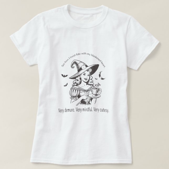 Sehr dunkel sehr vorsichtig, sehr kutesy Halloween T-Shirt (Design vorne)