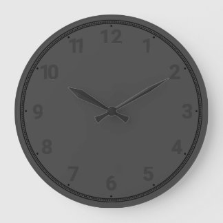Sehr dunkelgrau große wanduhr