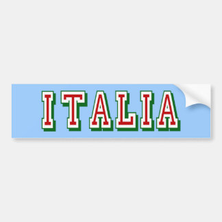 Sehr einfaches dennoch cooles Italien-Logo von Autoaufkleber