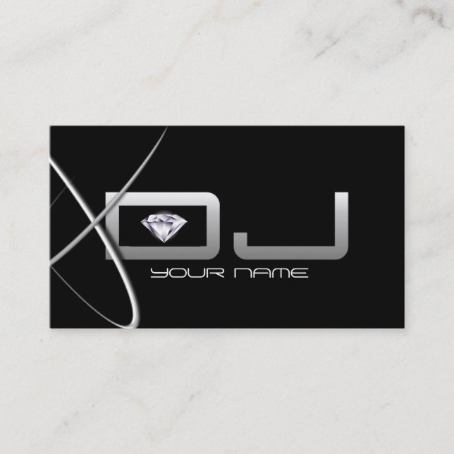 Sehr einzigartige DJ Business Card Visitenkarte (Vorderseite)