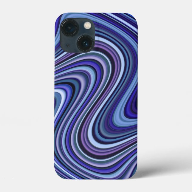 Sehr einzigartiges Muster mit blauem Schatten Case-Mate iPhone Hülle (Rückseite)