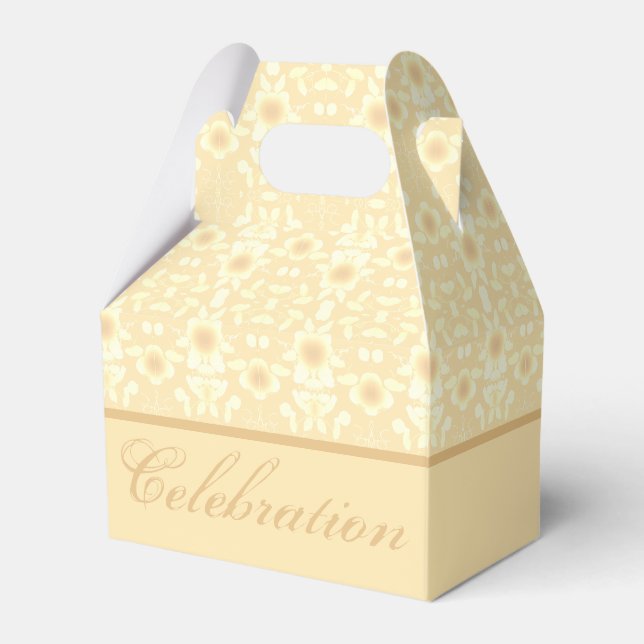 Sehr elegante, florale Gemustert Geschenkschachtel (Vorderseite)