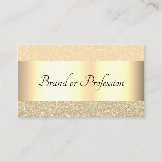 Sehr elegantes Gold Effect Design Beruflich Visitenkarte (Vorderseite)