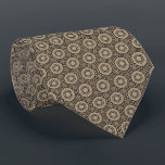 Sehr elegantes Tan Black Geometric Muster Krawatte<br><div class="desc">Sehr elegantes Tan Black Geometric Muster</div>