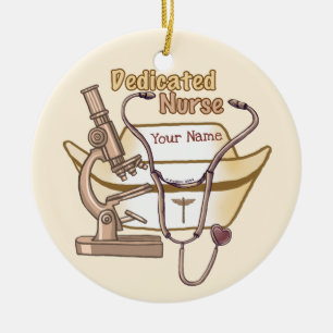 Sehr engagierte Krankenschwester Keramik Ornament
