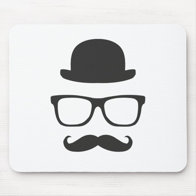 Sehr englischer Schnurrbart Mousepad (Vorne)