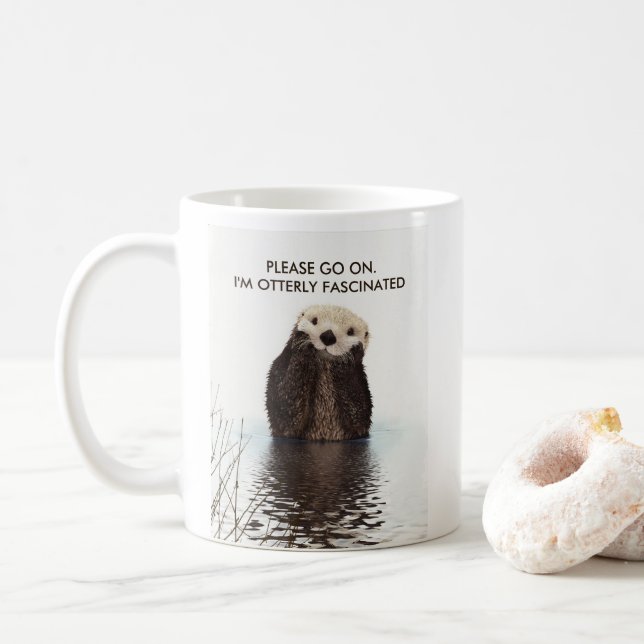Sehr faszinierender Funny Pun Kaffeetasse (Mit Donut)