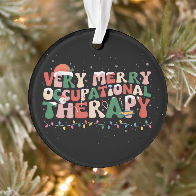 Sehr frohe Berufstherapie Weihnachten Weihnachten  Ornament (Baum)