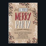 Sehr frohe Party Feierabend Einladung<br><div class="desc">Diese stilvollen Feierlichkeiten tragen zu einer modernen und eleganten Touch bei. Design © www.berryberrysweet.com</div>