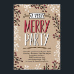 Sehr frohe Party Feierabend Einladung<br><div class="desc">Diese stilvollen Feierlichkeiten tragen zu einer modernen und eleganten Touch bei. Design © www.berryberrysweet.com</div>