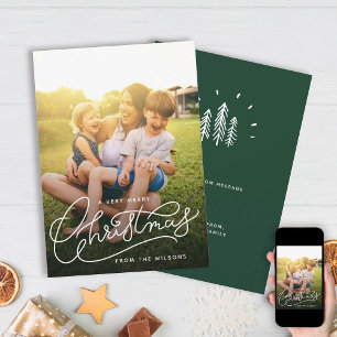 Sehr frohe Weihnachten Einfaches Niedliches Foto