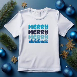 Sehr frohe Weihnachten kühne Buchstaben T-Shirt
