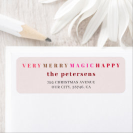 Sehr frohe Weihnachten moderne Typografie farbenfr