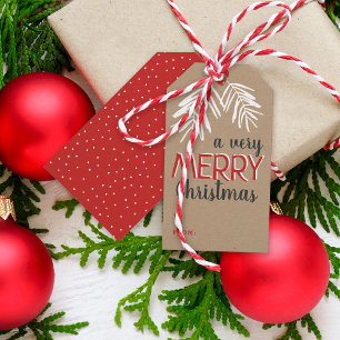 Sehr frohe Weihnachts-Berry Branch Holiday Geschenkanhänger