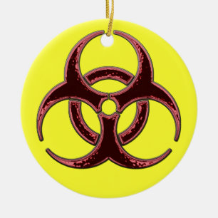 Sehr frohen Biogefährdung-Weihnachten Keramik Ornament