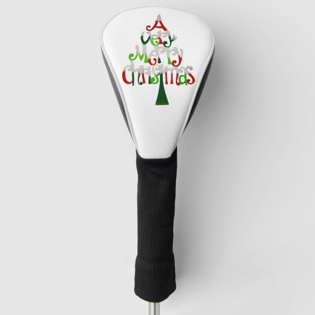 Sehr froher Weihnachtsbaum Golf Headcover (Vorderseite)