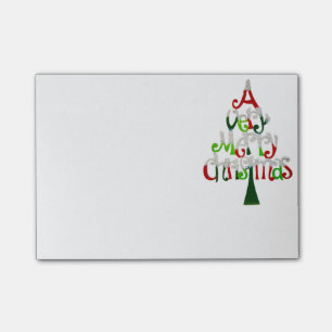 Sehr froher Weihnachtsbaum Post-it Klebezettel