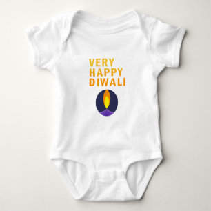 Sehr frohes Diwali Baby Strampler