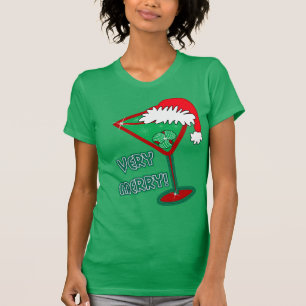 Sehr fröhlich! Weihnachtsmartini-Shirt T-Shirt