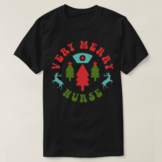 Sehr fröhliche Krankenschwester 4 T-Shirt (Design vorne)