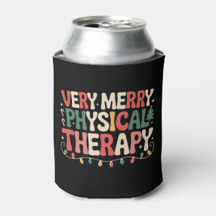 Sehr fröhliche Physiotherapie-Weihnachtsbaumlichte Dosenkühler