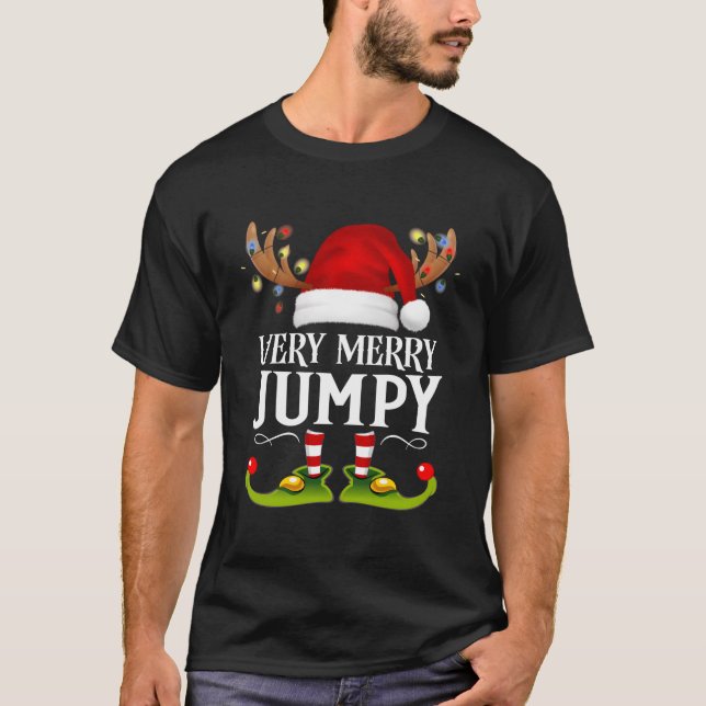 Sehr Fröhliche X-Mas Jumpy T-Shirt (Vorderseite)