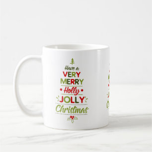 Sehr fröhlicher, holpriger, jolly Weihnachtsbaum X Kaffeetasse