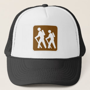 Sehr Fun Classic Wanderweg Sign Hat Truckerkappe