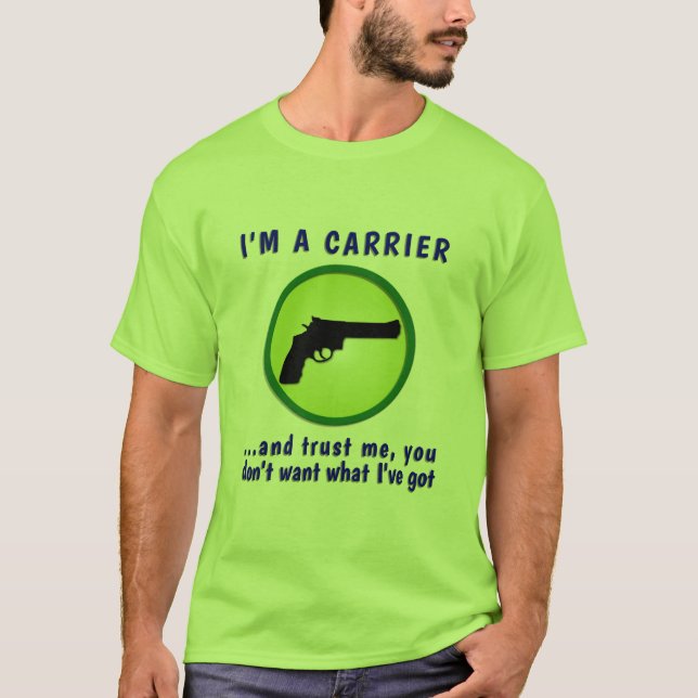 Sehr funny Concealed Carrier T-Shirt (Vorderseite)
