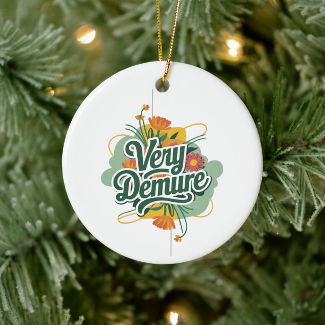 Sehr gedämpft, sehr vorsichtiger Trend Keramik Ornament (Baum)