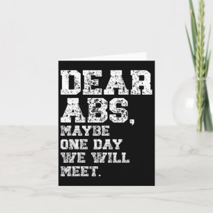 Sehr geehrte Abs. Vielleicht ein T-Shirt für eine  Karte