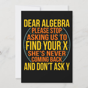 Sehr geehrte Algebra Mathematiker Mathematik Mathe Einladung
