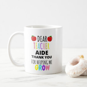 Sehr geehrte Lehrerin, ich danke Ihnen, dass Sie m Kaffeetasse