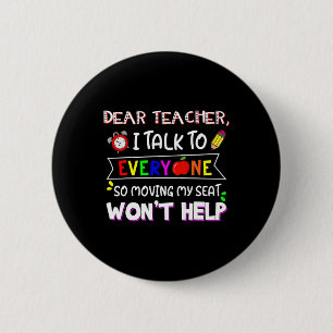 Sehr geehrte Lehrerin, ich spreche mit jedem, der  Button