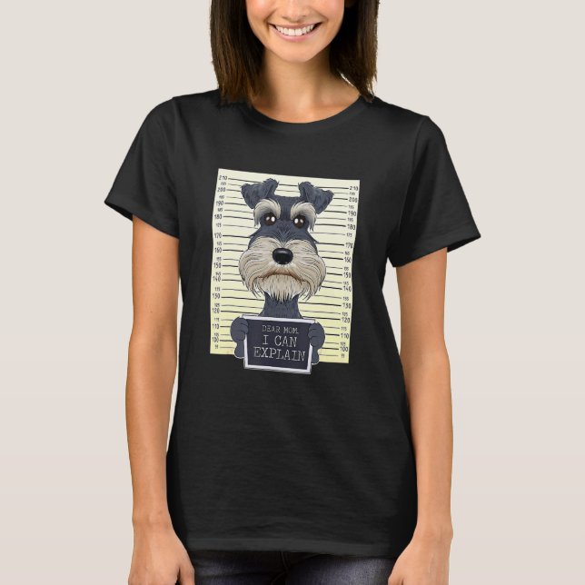 Sehr geehrte Mama, ich kann Ihnen den Schnauzer-Mi T-Shirt (Vorderseite)