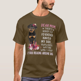 Sehr geehrte Mama Mama Dog Lover Eigentümer glückl T-Shirt