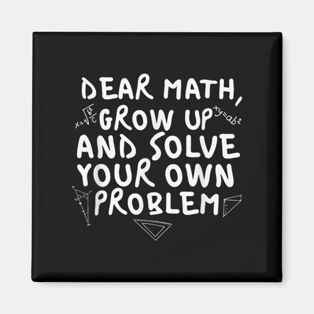 Sehr geehrte Mathematik erwachsen lustige Mathemat Magnet (Vorne)