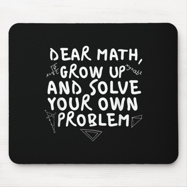 Sehr geehrte Mathematik erwachsen lustige Mathemat Mousepad (Vorne)