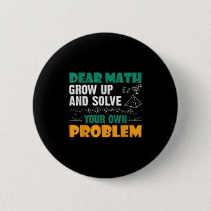 Sehr geehrte Mathematik - Erwachsen und lösen Sie  Button