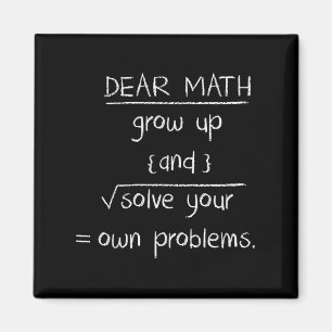 Sehr geehrte Mathematik Funny Zitat Magnet