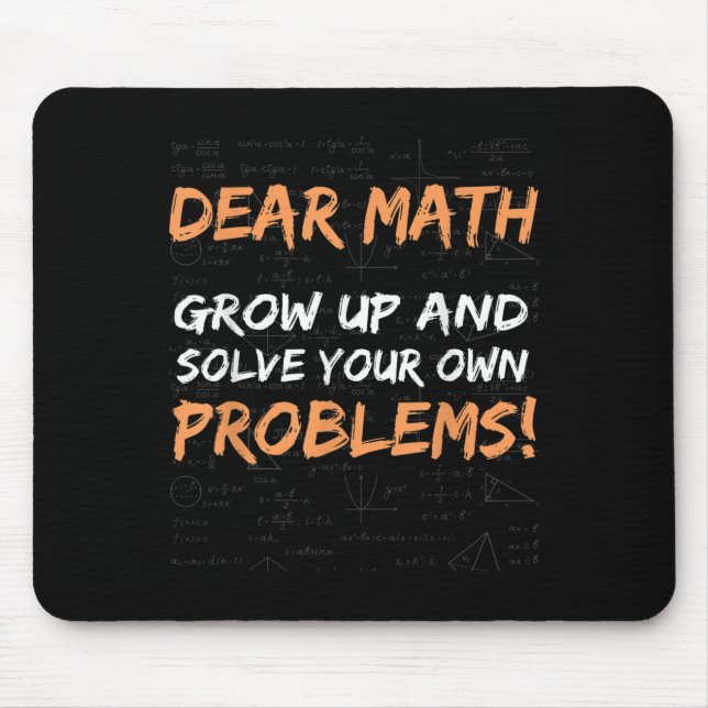 Sehr geehrte Mathematik wächst auf und löst Ihre e Mousepad (Vorne)