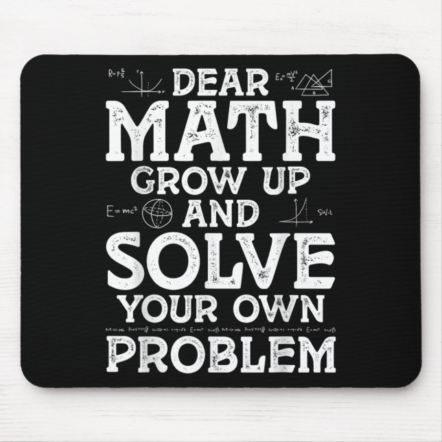 Sehr geehrte Mathematik wächst auf und löst Ihre e Mousepad (Vorne)