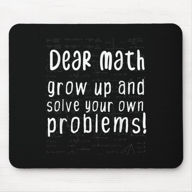 Sehr geehrte Mathematik wächst auf und löst Ihre e Mousepad (Vorne)