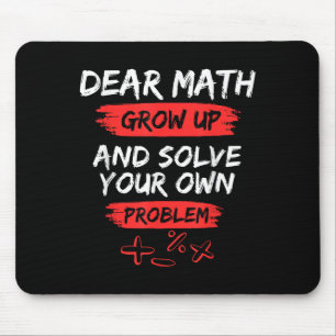 Sehr geehrte Mathematik Zitat lustig für Lehrer un Mousepad